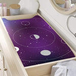 Galaxy Moon Phase Print Changing Pad Cover