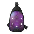 Galaxy Moon Phase Print Sling Bag