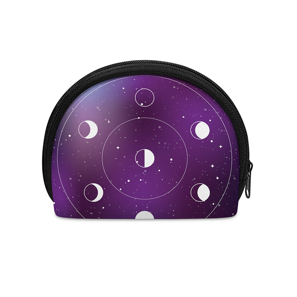 Galaxy Moon Phase Print Coin Purse