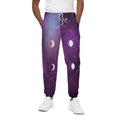 Galaxy Moon Phase Print Cotton Sweatpants