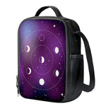 Galaxy Moon Phase Print Crossbody Lunch Bag