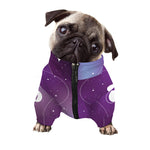 Galaxy Moon Phase Print Dog Zip Up Jacket