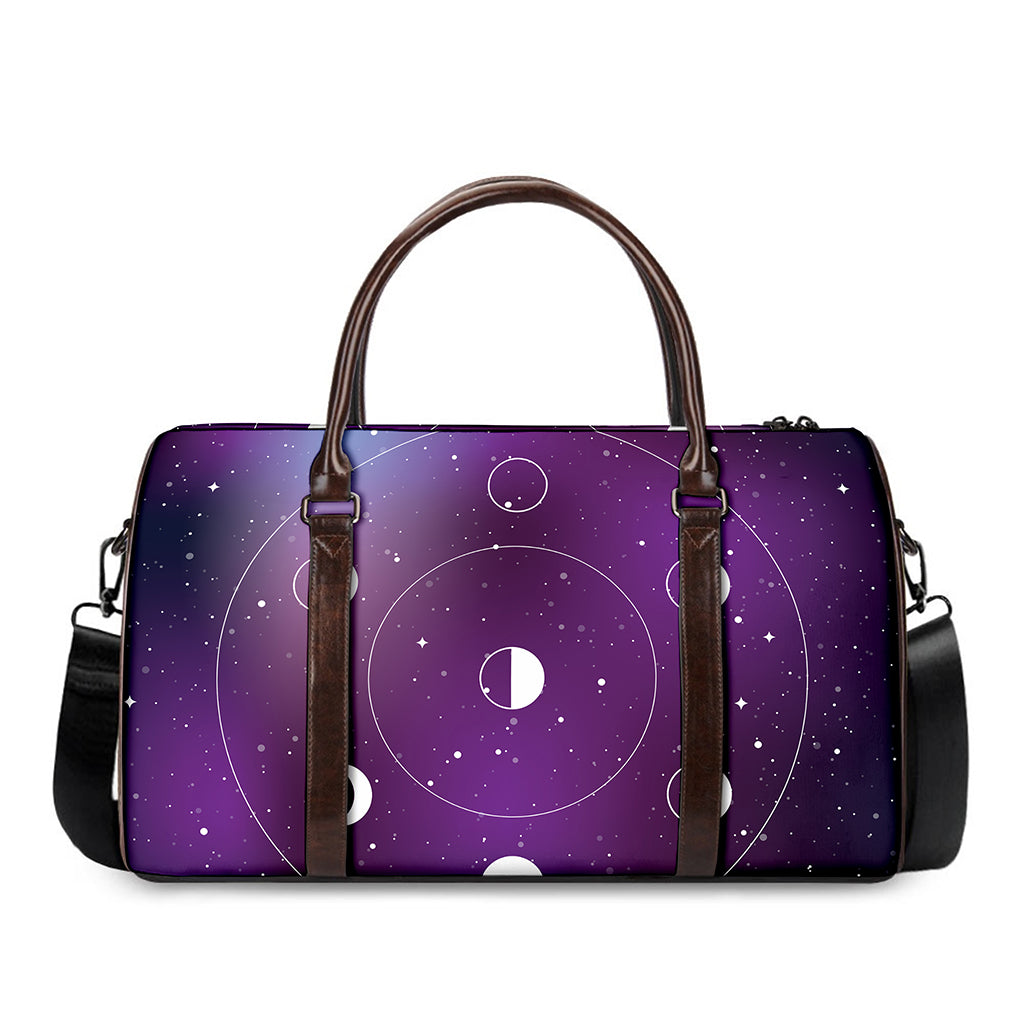 Galaxy Moon Phase Print Duffle Bag