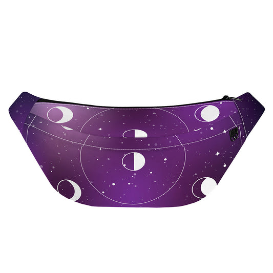 Galaxy Moon Phase Print Fanny Pack