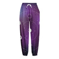 Galaxy Moon Phase Print Fleece Lined Knit Pants