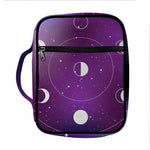 Galaxy Moon Phase Print Front Pocket Bible Bag