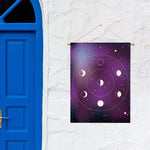 Galaxy Moon Phase Print Garden Flag