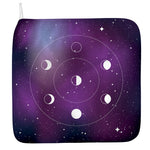 Galaxy Moon Phase Print Hand Towel