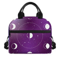 Galaxy Moon Phase Print Insulated Lunch Bag