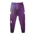 Galaxy Moon Phase Print Jogger Pants