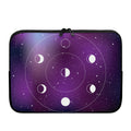 Galaxy Moon Phase Print Laptop Sleeve