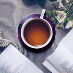 Galaxy Moon Phase Print Leather Coaster Set