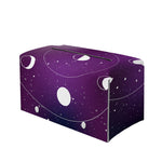 Galaxy Moon Phase Print Leather Tissue Box Cover