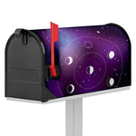 Galaxy Moon Phase Print Mailbox Cover