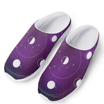 Galaxy Moon Phase Print Mesh Casual Shoes