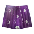 Galaxy Moon Phase Print Mesh Shorts