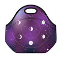 Galaxy Moon Phase Print Neoprene Lunch Bag