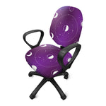 Galaxy Moon Phase Print Office Chair Cover