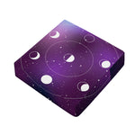 Galaxy Moon Phase Print Outdoor Seat Cushion Cover