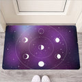 Galaxy Moon Phase Print Rubber Doormat