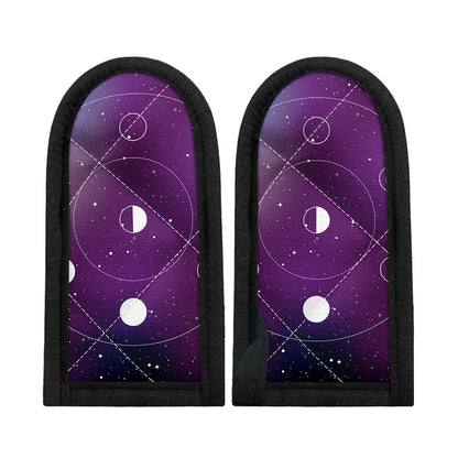 Galaxy Moon Phase Print Skillet Handle Cover
