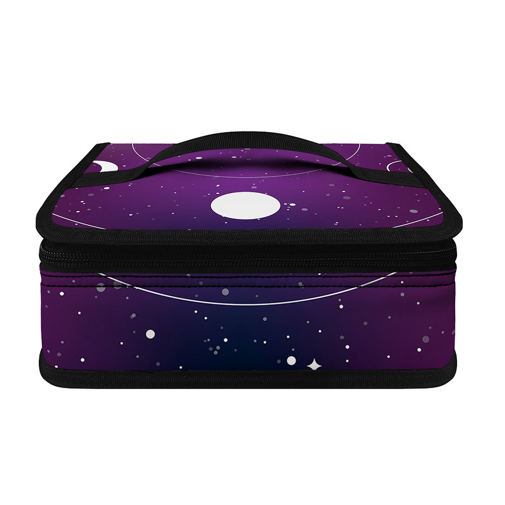 Galaxy Moon Phase Print Small Lunch Bag