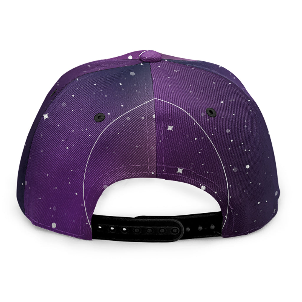Galaxy Moon Phase Print Snapback Cap