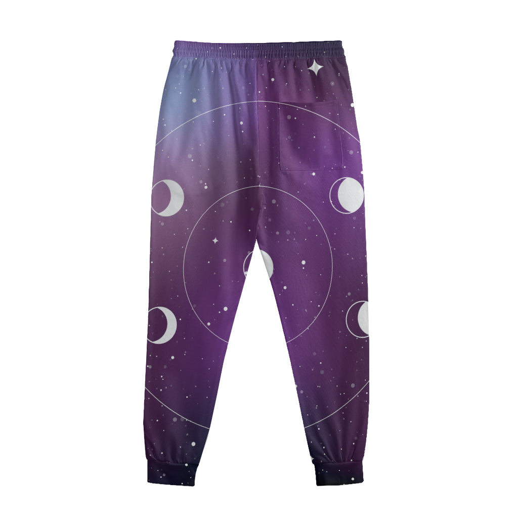Galaxy Moon Phase Print Sweatpants