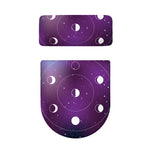 Galaxy Moon Phase Print Toilet Lid And Tank Cover Set