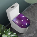 Galaxy Moon Phase Print Toilet Lid Cover