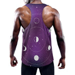 Galaxy Moon Phase Print Training Tank Top