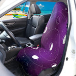 Galaxy Moon Phase Print Waterproof Car Seat Cover