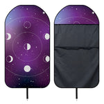 Galaxy Moon Phase Print Waterproof Car Seat Cover