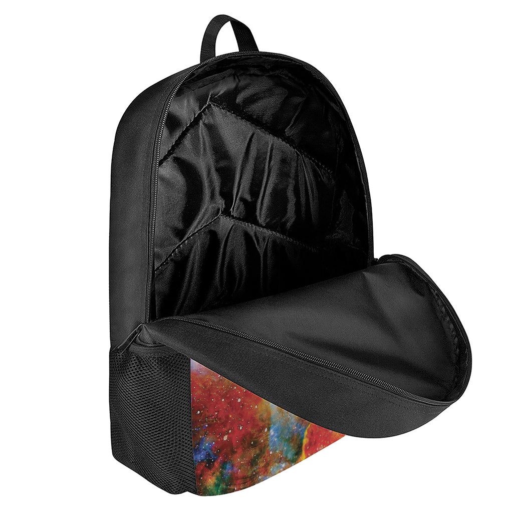 Galaxy Native Indian Woman Print 17 Inch Backpack