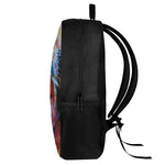 Galaxy Native Indian Woman Print 17 Inch Backpack
