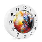 Galaxy Native Indian Woman Print Alarm Clock