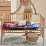 Galaxy Native Indian Woman Print Baby Crib Sheet