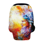 Galaxy Native Indian Woman Print Baby Seat Cover