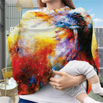 Galaxy Native Indian Woman Print Baby Seat Cover