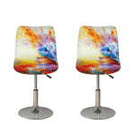 Galaxy Native Indian Woman Print Bar Stool Covers