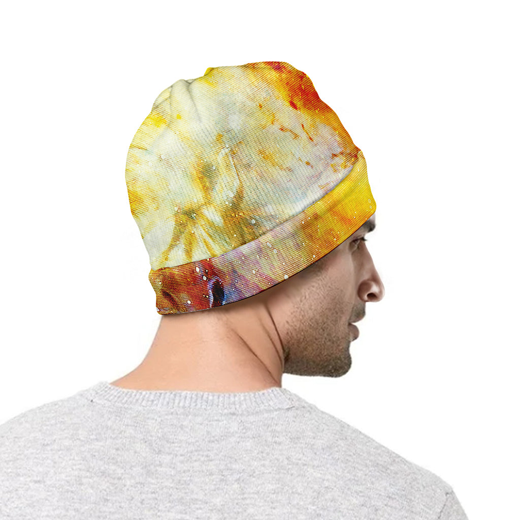 Galaxy Native Indian Woman Print Beanie