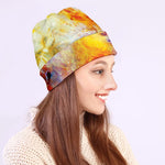 Galaxy Native Indian Woman Print Beanie