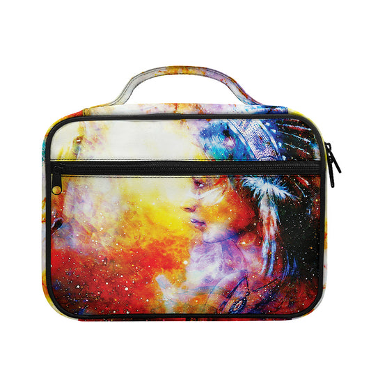 Galaxy Native Indian Woman Print Briefcase Bible Bag