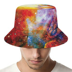 Galaxy Native Indian Woman Print Bucket Hat