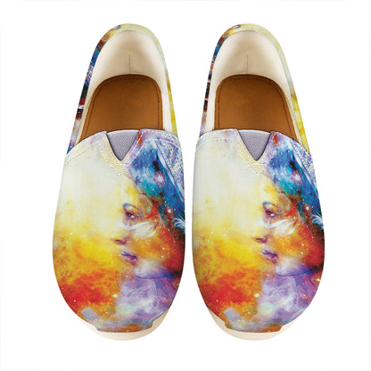Galaxy Native Indian Woman Print Casual Shoes
