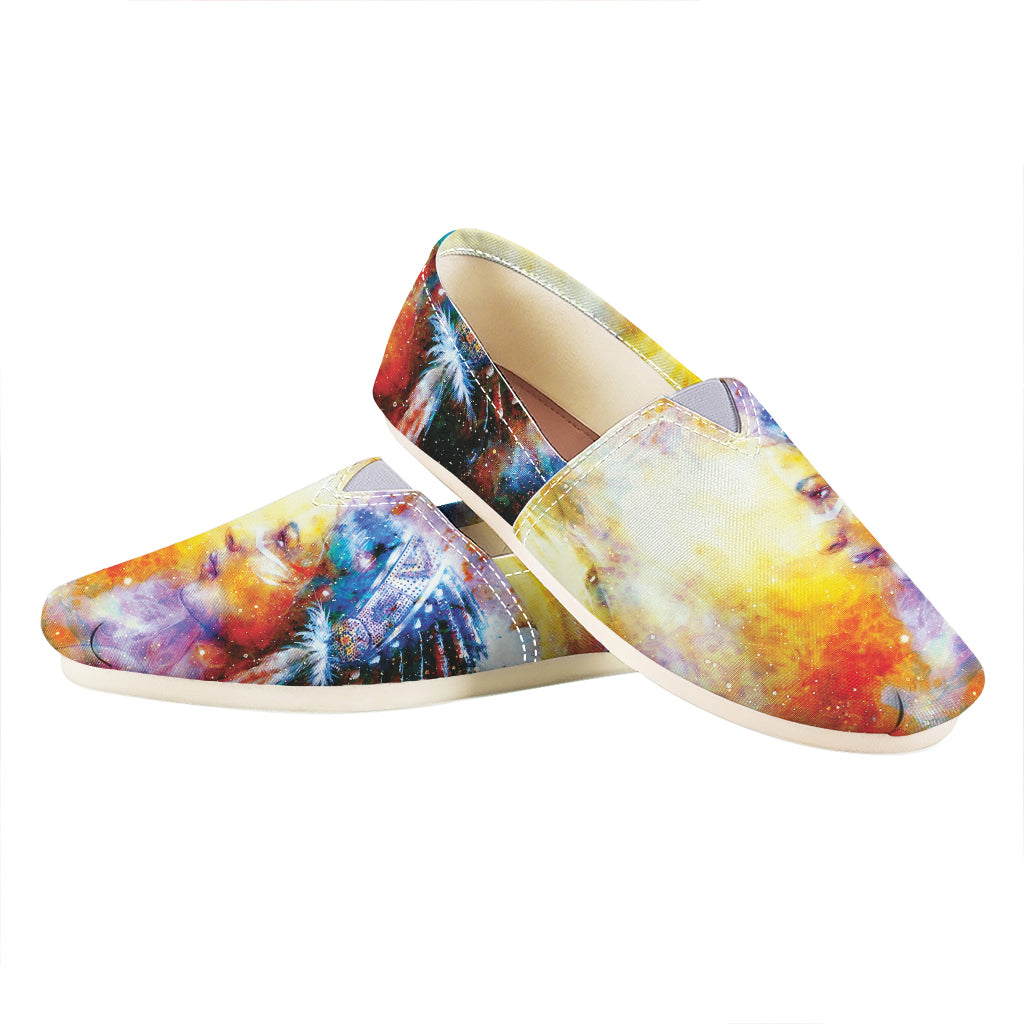 Galaxy Native Indian Woman Print Casual Shoes