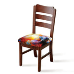 Galaxy Native Indian Woman Print Chair Cushion Cover