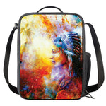 Galaxy Native Indian Woman Print Crossbody Lunch Bag