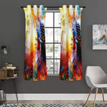 Galaxy Native Indian Woman Print Curtain