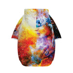 Galaxy Native Indian Woman Print Dog Zip Up Hoodie